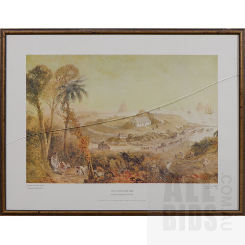 Six Limited Edition Offset Prints by Henry Maplestone (1819-84), New Zealand Landscapes, each 43 x 55 cm (6)