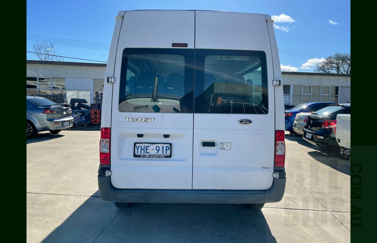 6/2010 Ford Transit 12 SEAT VM MY08 Bus White 2.4L