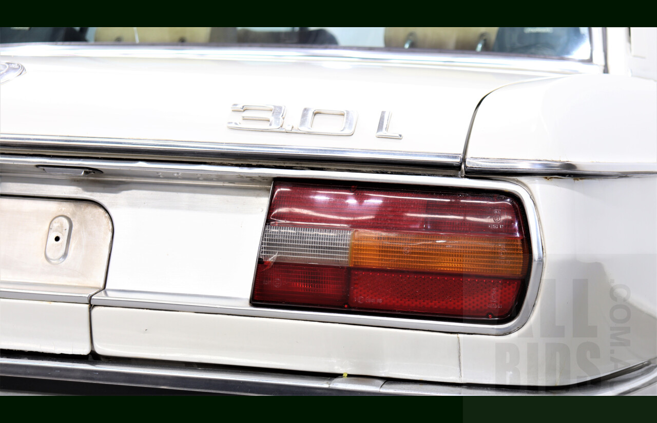 6/1976 BMW E3 (New-Six) 3.0LA 4d Sedan White 3.0L