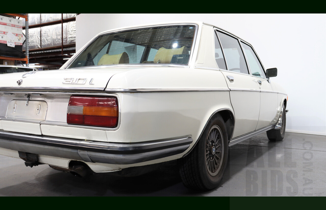 6/1976 BMW E3 (New-Six) 3.0LA 4d Sedan White 3.0L