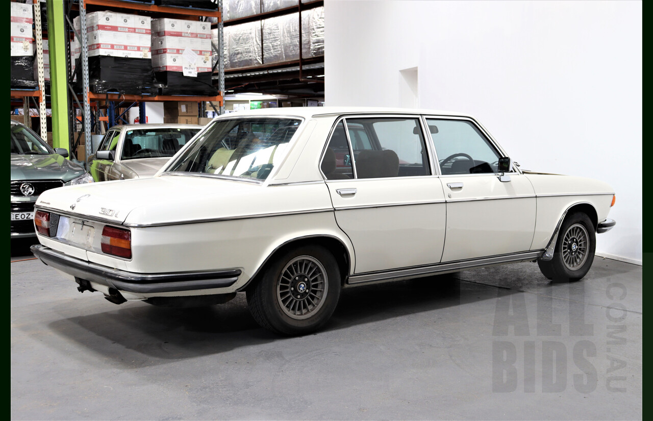 6/1976 BMW E3 (New-Six) 3.0LA 4d Sedan White 3.0L