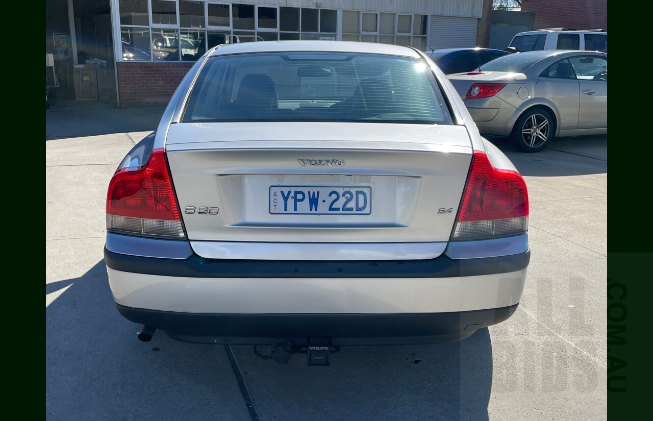 2/2004 Volvo S60 2.4 MY04 4d Sedan Silver 2.4L