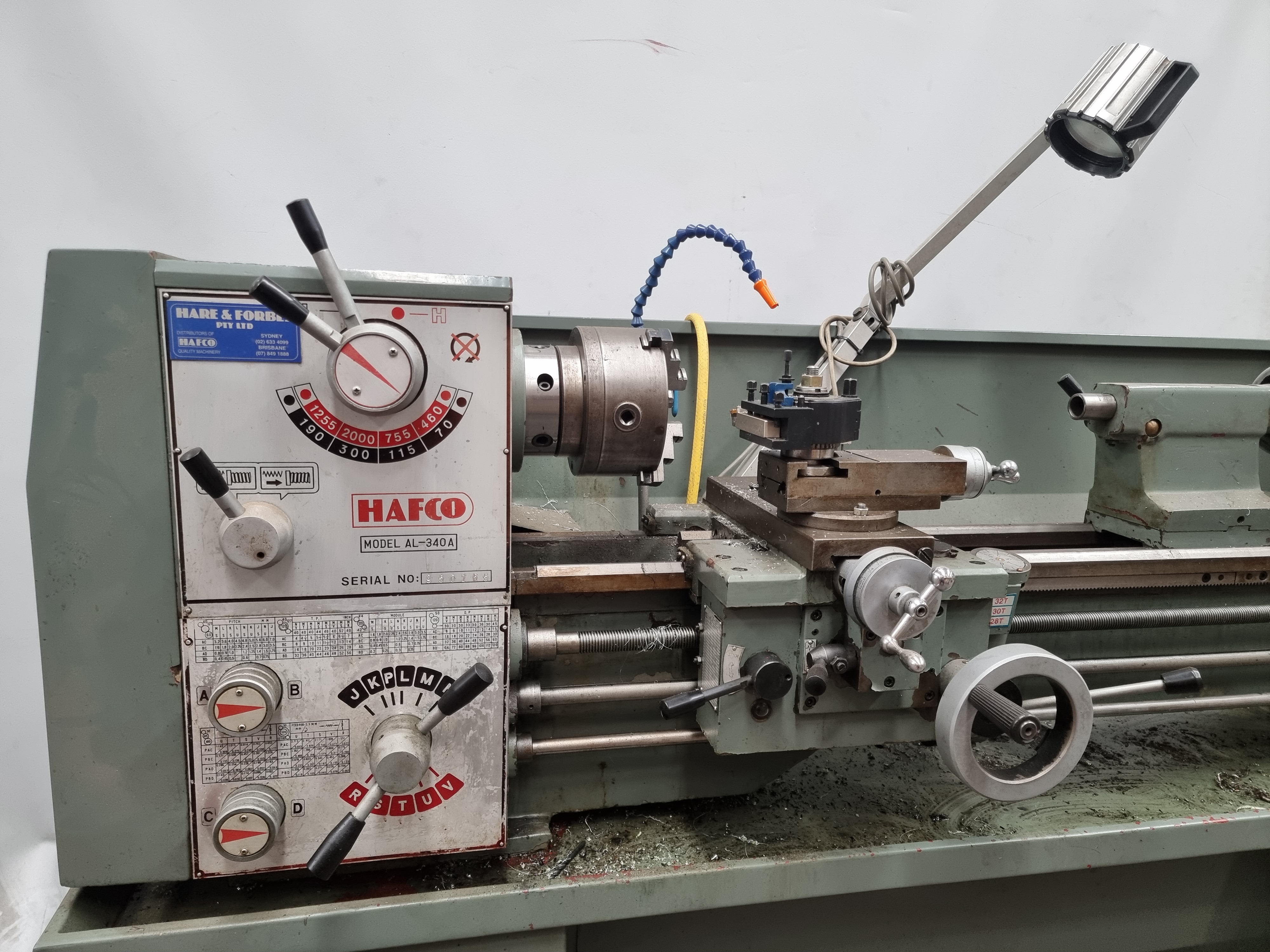 Hafco metal deals lathe