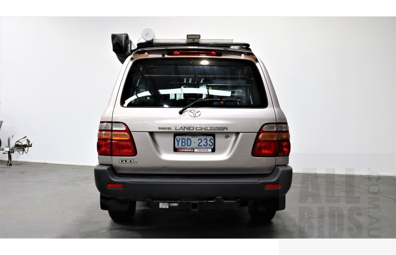 6/2000 Toyota Landcruiser GXL (4x4) FZJ105R 4d Wagon Silver 4.5L