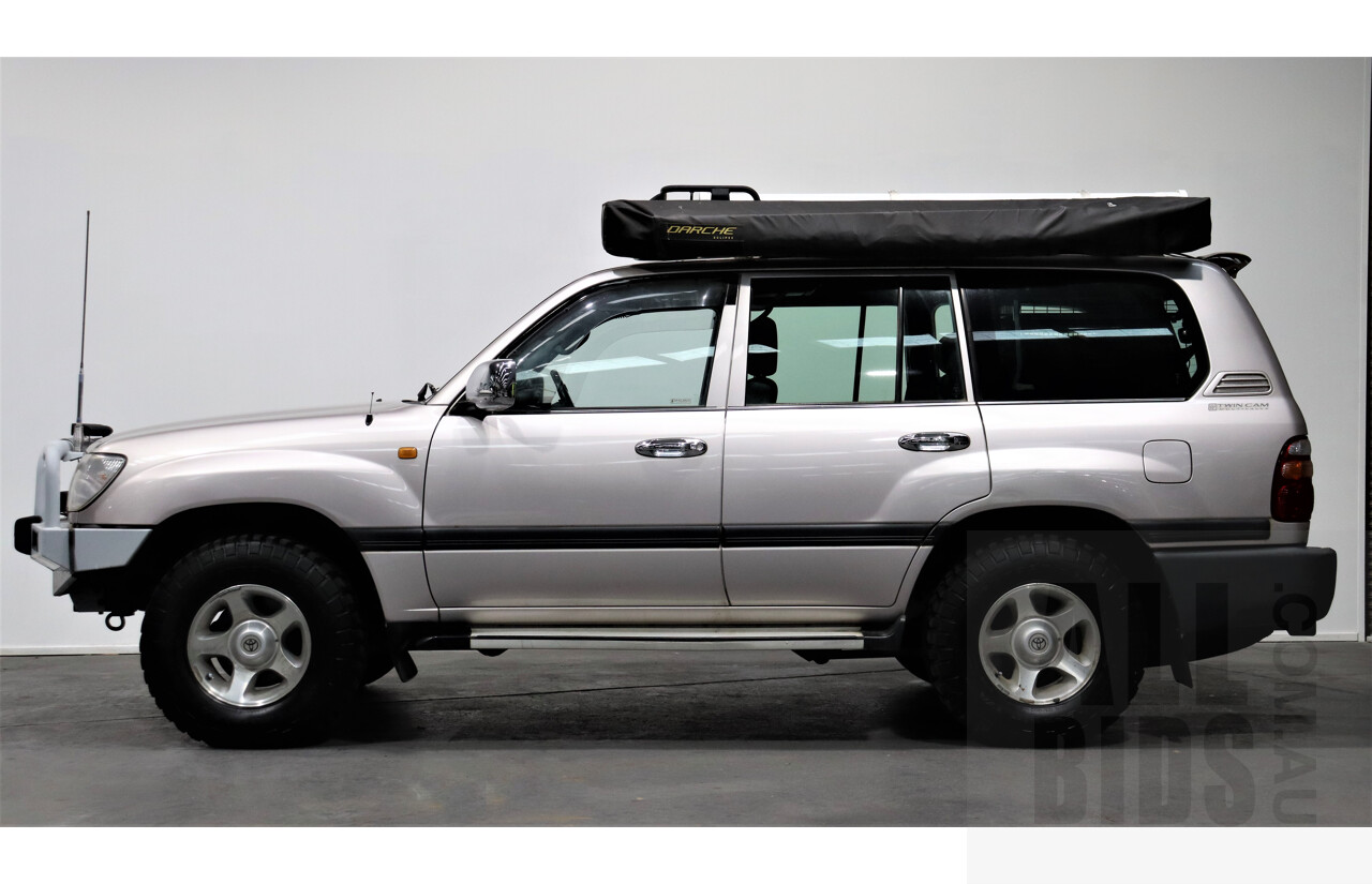 6/2000 Toyota Landcruiser GXL (4x4) FZJ105R 4d Wagon Silver 4.5L