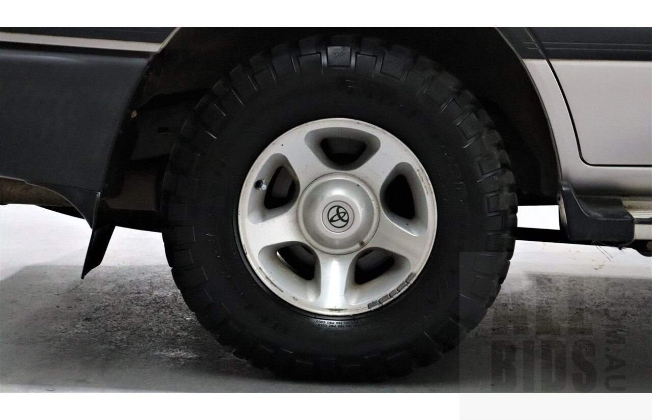 6/2000 Toyota Landcruiser GXL (4x4) FZJ105R 4d Wagon Silver 4.5L