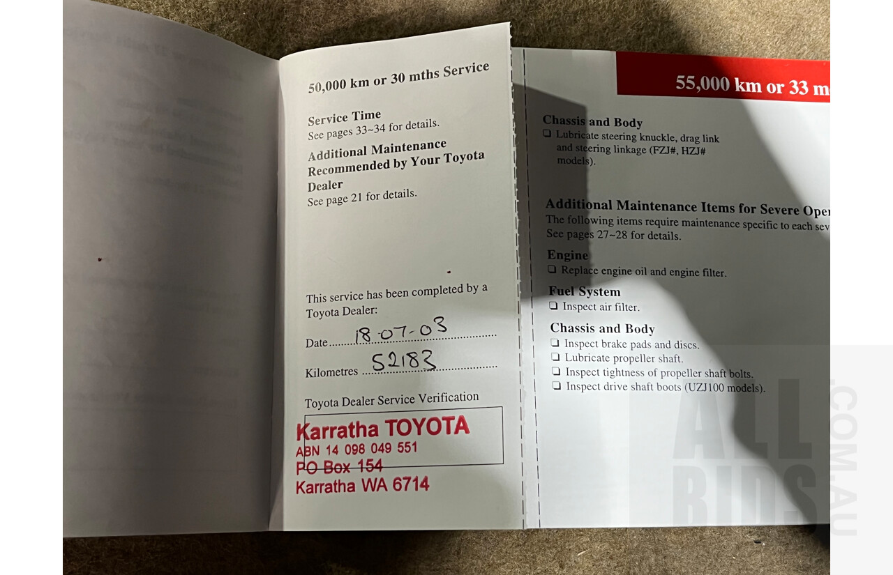 6/2000 Toyota Landcruiser GXL (4x4) FZJ105R 4d Wagon Silver 4.5L