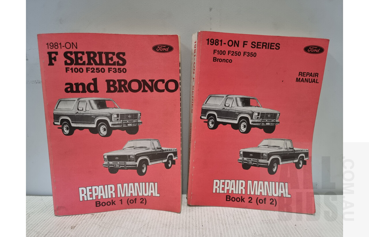 Ford Workshop Manuals - F Series/Bronco Trucks, XF/ZL Fairlane/FE LTD