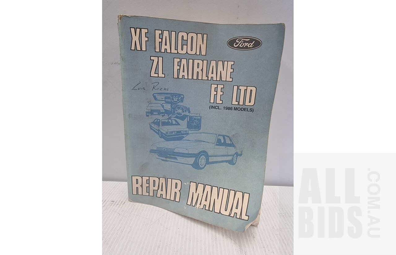 Ford Workshop Manuals - F Series/Bronco Trucks, XF/ZL Fairlane/FE LTD