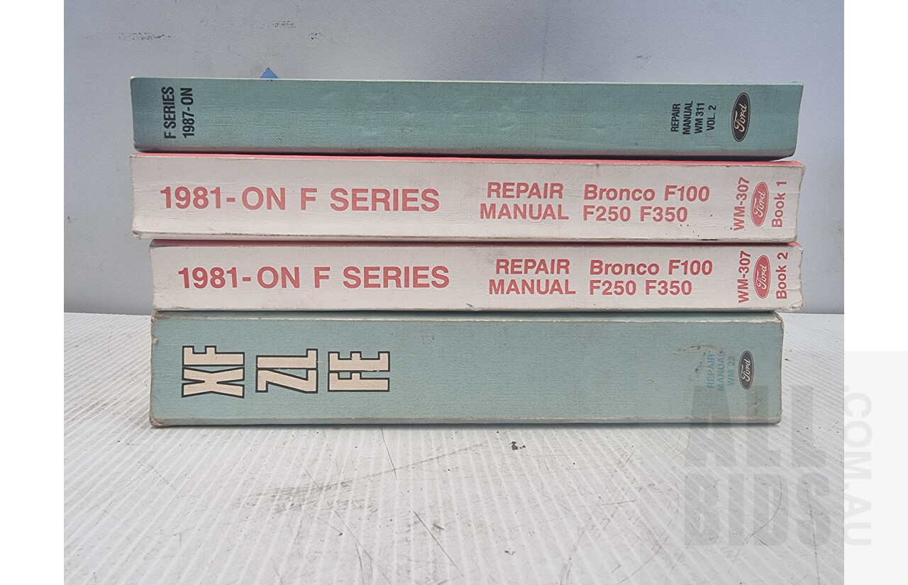 Ford Workshop Manuals - F Series/Bronco Trucks, XF/ZL Fairlane/FE LTD