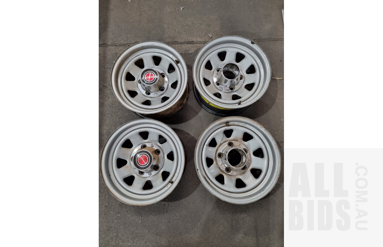 Genuine Ford F100 Steel 15" Wheels - Quantity of 4