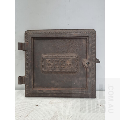 Vintage Bega Oven Cast Iron Door