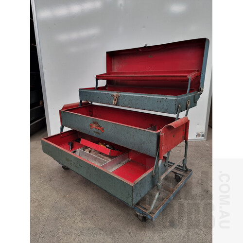 Vintage Rota Cantilever Workshop Toolbox