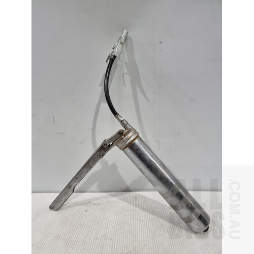 Workshop Tools - Drill Press, Hydraulic Ram and Grease Gun