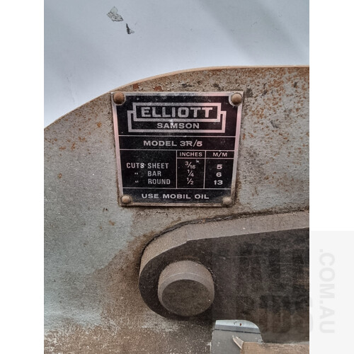 Elliott Samson 3R/5 Bench Steel Guillotine