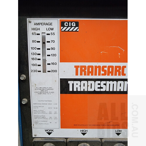 CIG Transarc Tradesman Welder