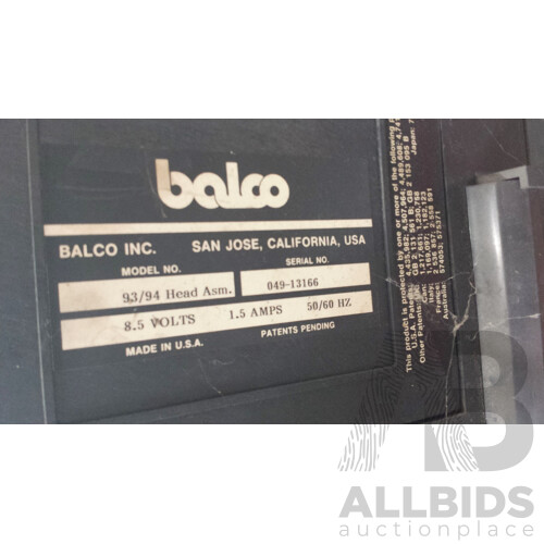 Balco Computerised Wheel Balancing Machine