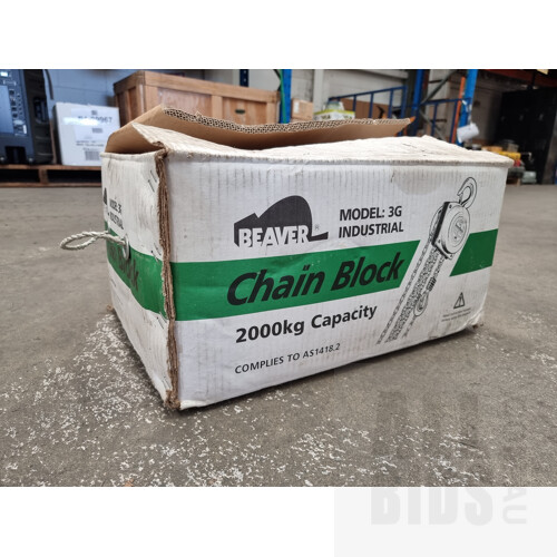 Beaver 3G Chain Block Winch - 2 Tonne