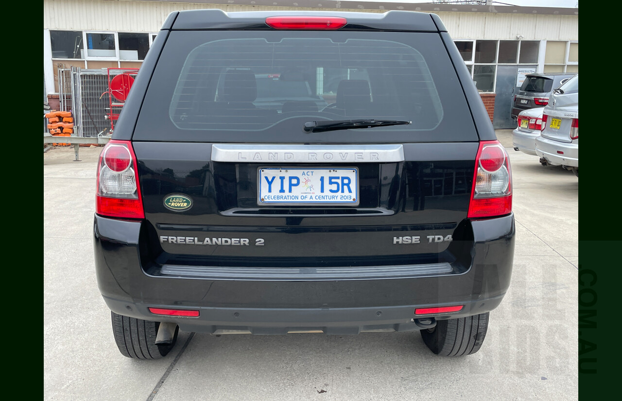 6/2009 Land Rover Freelander 2 HSE (4x4) LF MY09 4d Wagon Black 2.2L