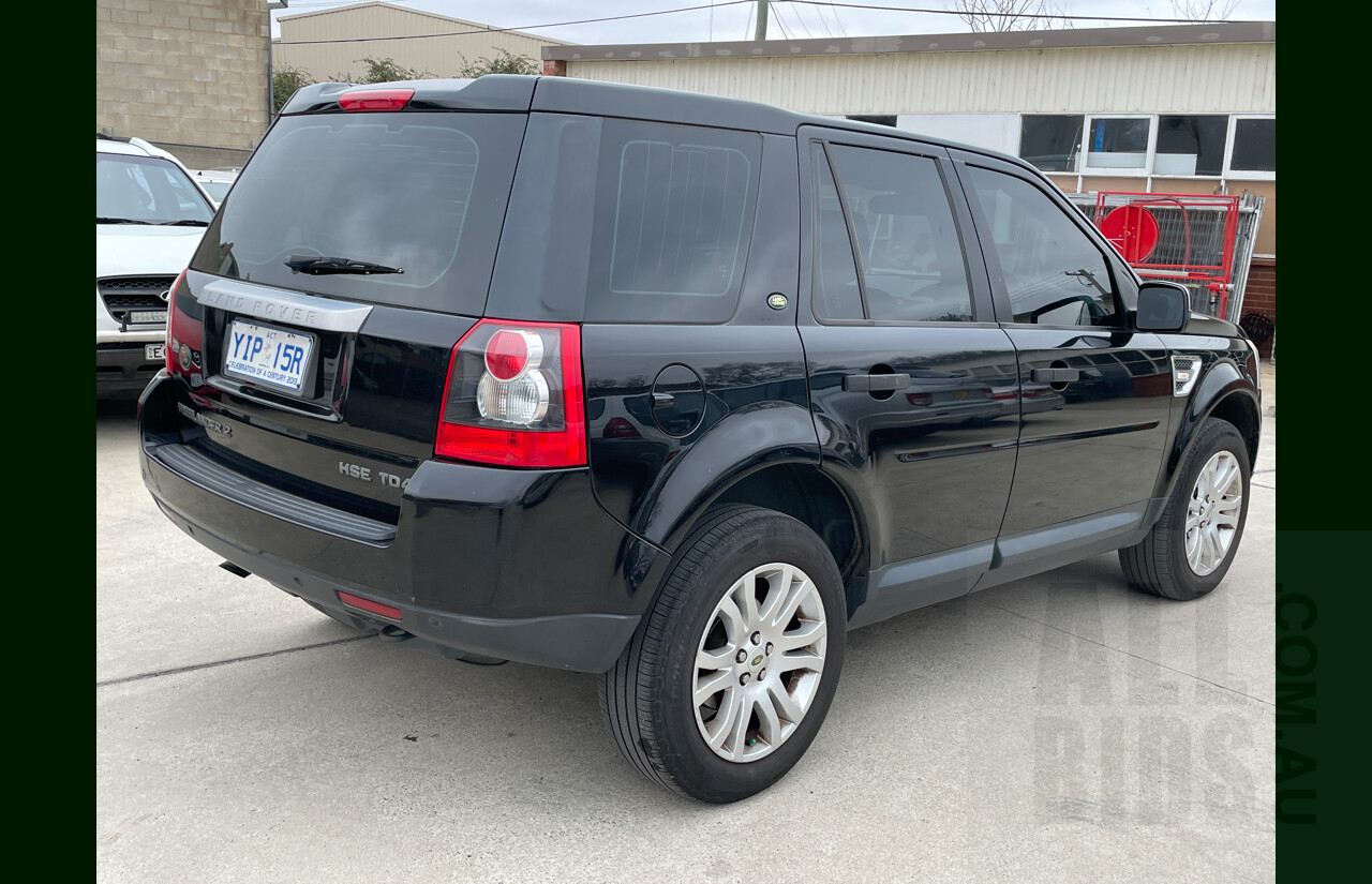 6/2009 Land Rover Freelander 2 HSE (4x4) LF MY09 4d Wagon Black 2.2L