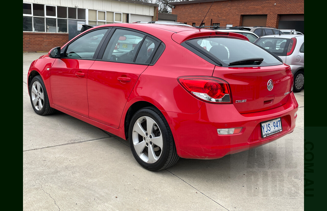 9/2013 Holden Cruze Equipe JH MY14 5d Hatchback Red 1.8L