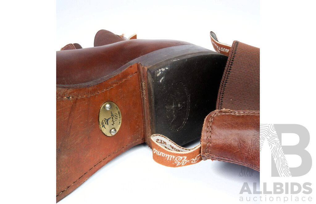 Pair of Sydney 2000 Olympics RM Williams Tan Leather Boots, Size 11 1/2 F CF