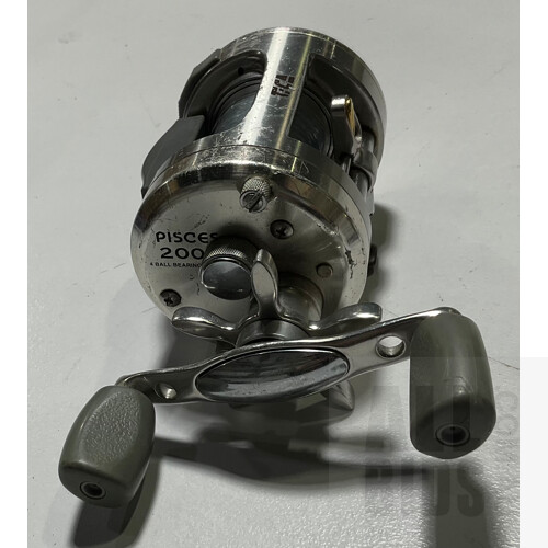 Collection of Three Fishing Reels Including Jarvis Walker, Daiwa Graphite and Pisces 200
