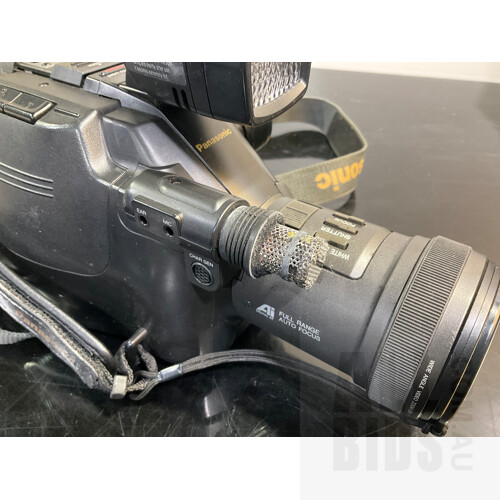 Panasonic G202 VHS-C Movie - Panasonic NV Pro - Akai PV-C20E  - Video Cameras and Sony Hanycam Sports SPK-PC4 Water Resistant Case