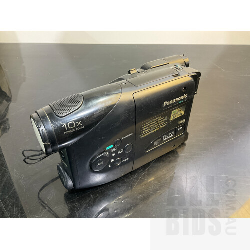Panasonic G202 VHS-C Movie - Panasonic NV Pro - Akai PV-C20E  - Video Cameras and Sony Hanycam Sports SPK-PC4 Water Resistant Case