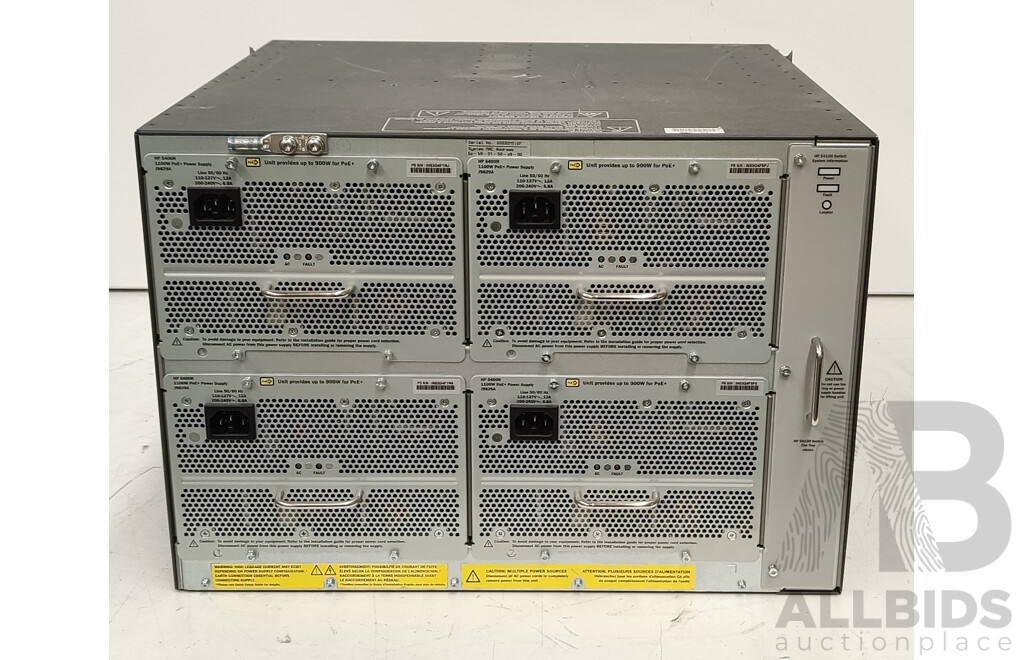 HP (J9851A) Switch Chassis W/ PoE Etherent Modules