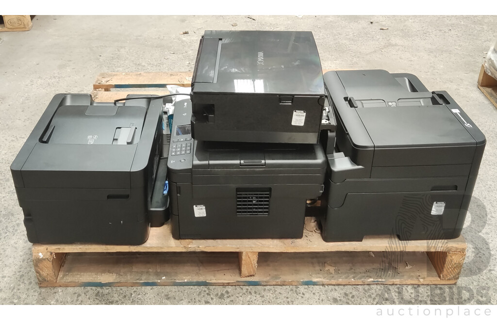 Assorted Black and White Printers - Lot of Four