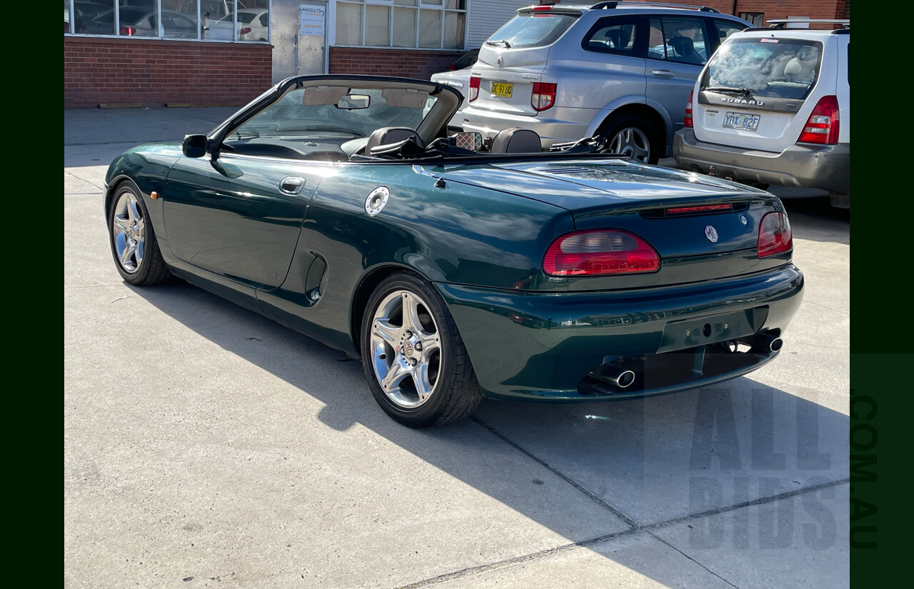 7/1998 M.G. MGF 1.8i VVC  2d Roadster Green 1.8L