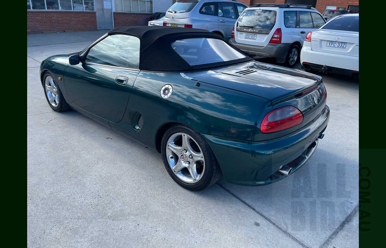 7/1998 M.G. MGF 1.8i VVC  2d Roadster Green 1.8L