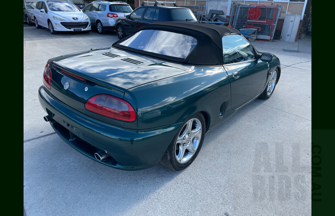 7/1998 M.G. MGF 1.8i VVC  2d Roadster Green 1.8L