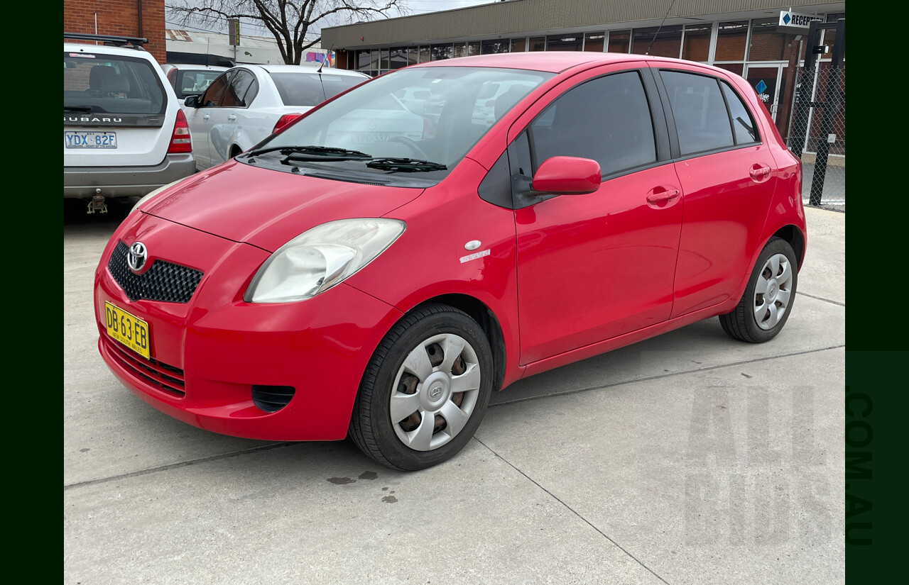 1/2006 Toyota Yaris YRS NCP91R 5d Hatchback Red 1.5L