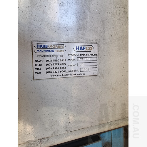 Hafco PN76 Notcher and Linisher
