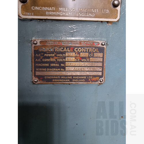 Cincinnati Industrial Milling Machine - Model No.2MI