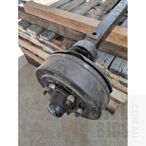 AL-KO Heavy Duty Trailer Axle - 1400mm Chassis Mount