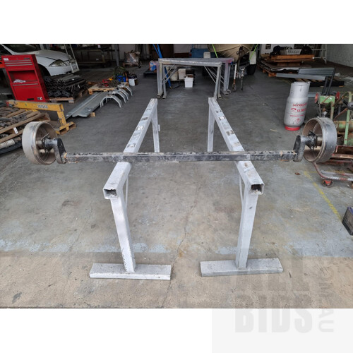 AL-KO Heavy Duty Trailer Axle - 1400mm Chassis Mount