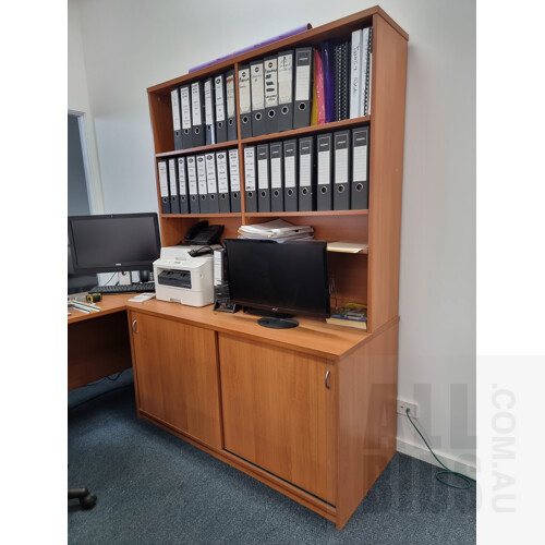 Office Furniture Package - Desk, Shelving Unit and Credenza