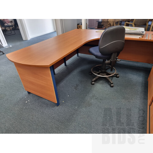 Office Furniture Package - Desk, Shelving Unit and Credenza