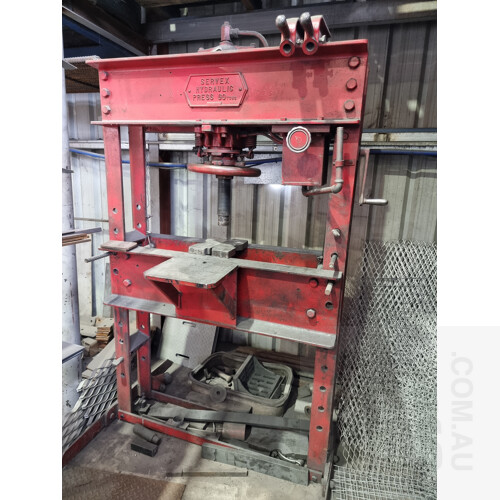 Servex Hydraulic Press - 60 Tons