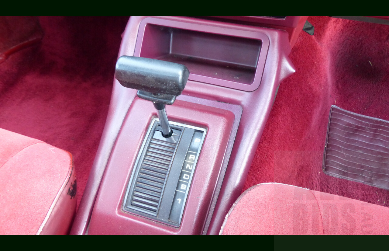5/1981 Holden Commodore SL/E VC 4d Sedan Dark Carmine Metallic 4.2L V8