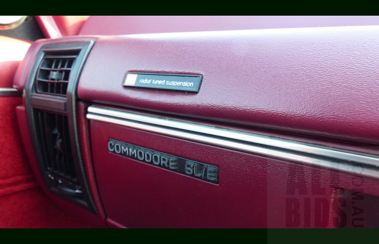 5/1981 Holden Commodore SL/E VC 4d Sedan Dark Carmine Metallic 4.2L V8