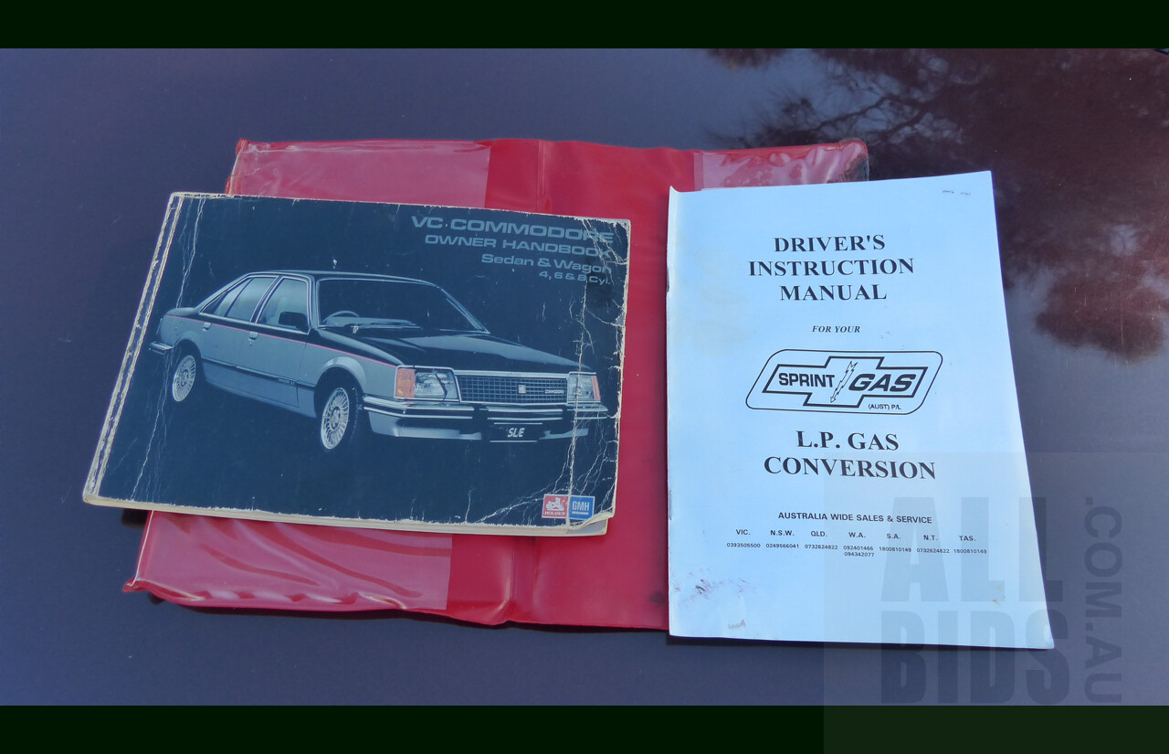 5/1981 Holden Commodore SL/E VC 4d Sedan Dark Carmine Metallic 4.2L V8