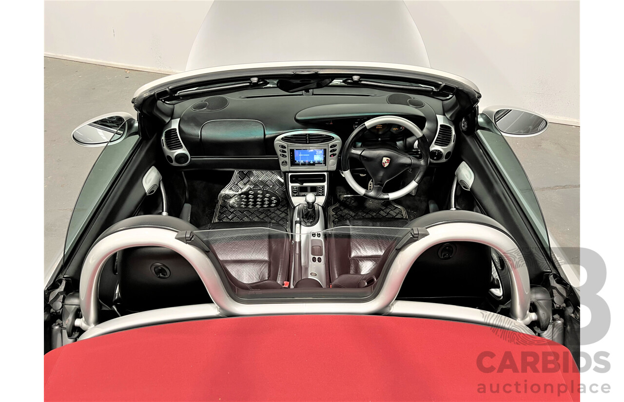 6/2001 Porsche Boxster 986 2d Roadster Arctic Silver 2.7L