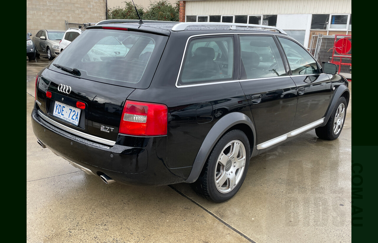 9/2002 Audi Allroad Quattro  C5 4d Wagon Black 2.7L