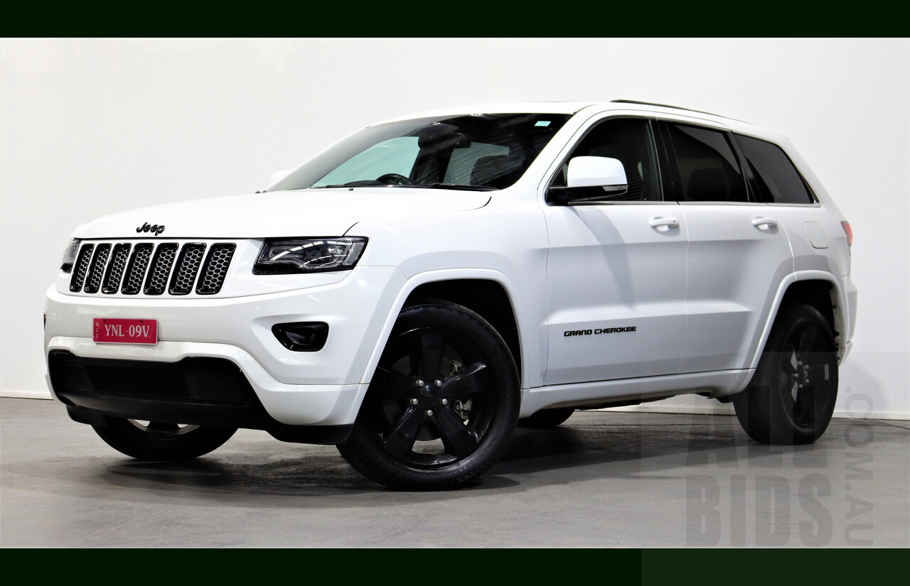 9/2015 Jeep Grand Cherokee Blackhawk (4x4) WK MY15 4d Wagon White 3.0L Turbo Diesel