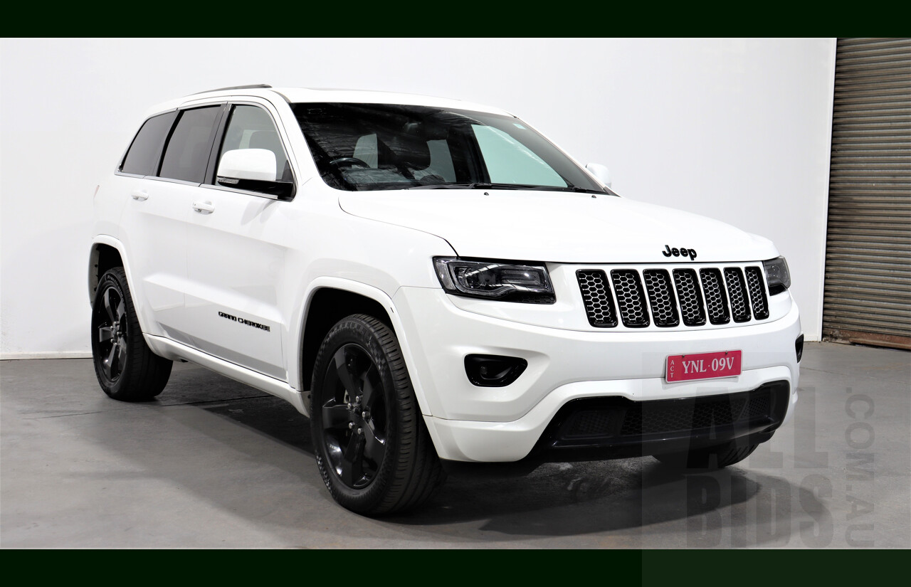 9/2015 Jeep Grand Cherokee Blackhawk (4x4) WK MY15 4d Wagon White 3.0L Turbo Diesel