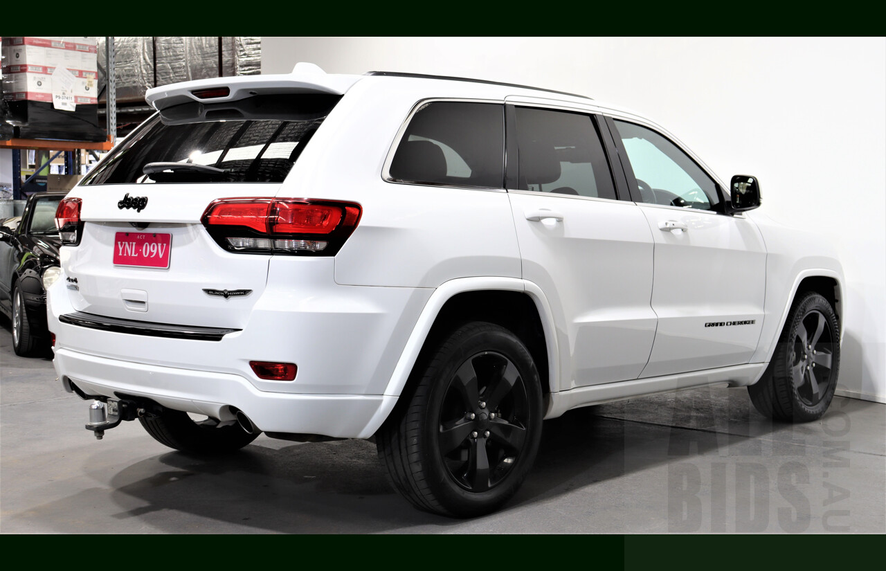 9/2015 Jeep Grand Cherokee Blackhawk (4x4) WK MY15 4d Wagon White 3.0L Turbo Diesel